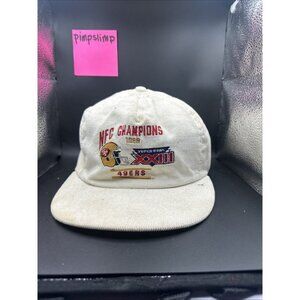 49er Super Bowl XXIII Vintage Hat Corduroy